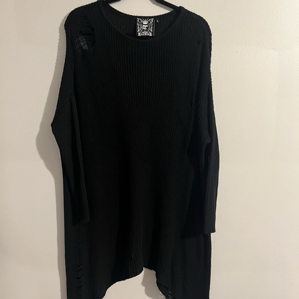 Killstar Black Long Sleeve Dress